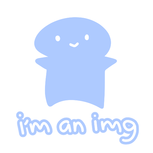 a smiling lil guy with the text 'i'm an img' under them